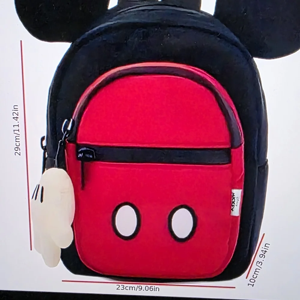 Disney Mickey and Friends Red and Black Backpack